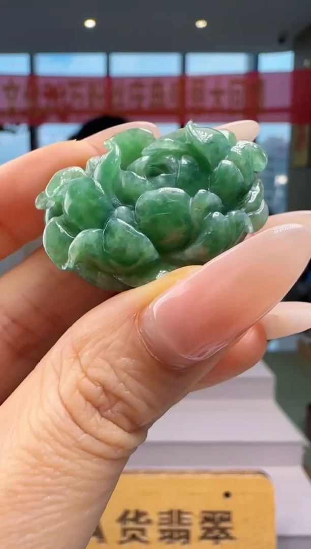 翡翠未镶嵌颈饰YJ@@60B7J17449