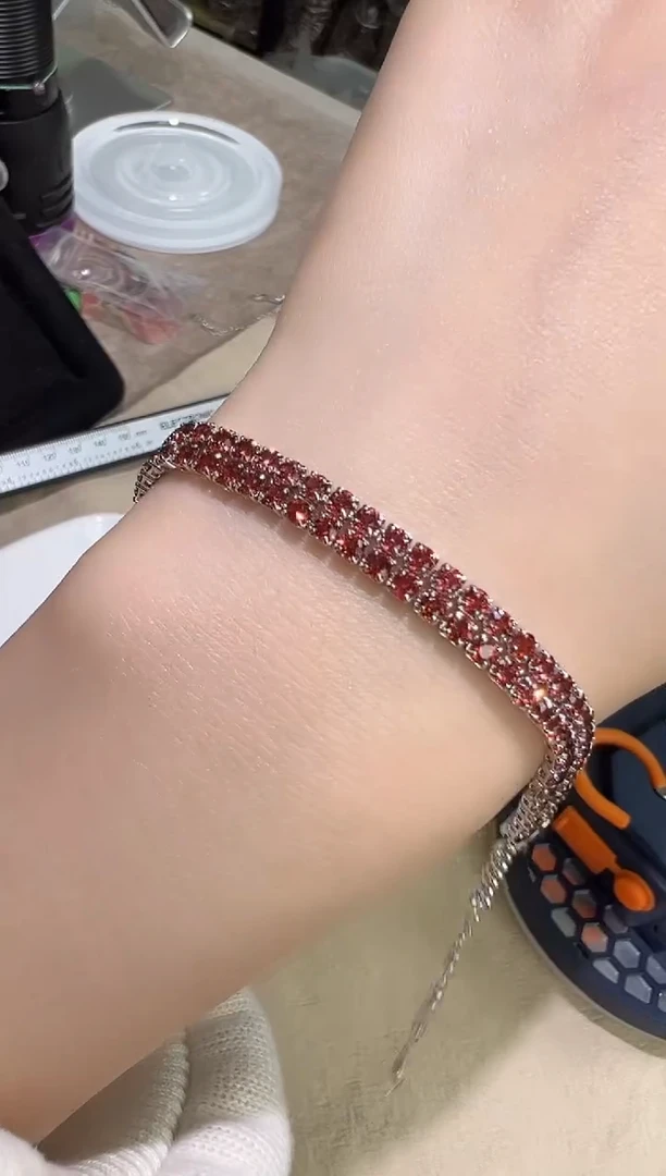 【闪购商品】石榴石手链未镶嵌0116m021多样性发一