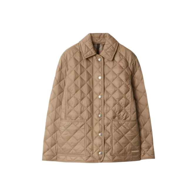 未使用 BURBERRY/博柏利 翻领格纹夹克外套 女款