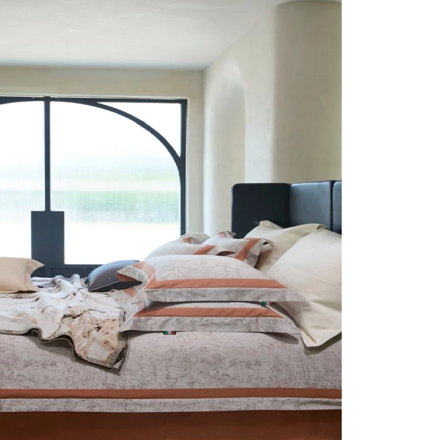 高支高密色织提花新疆长绒棉轻奢淡雅四件套柔软简约