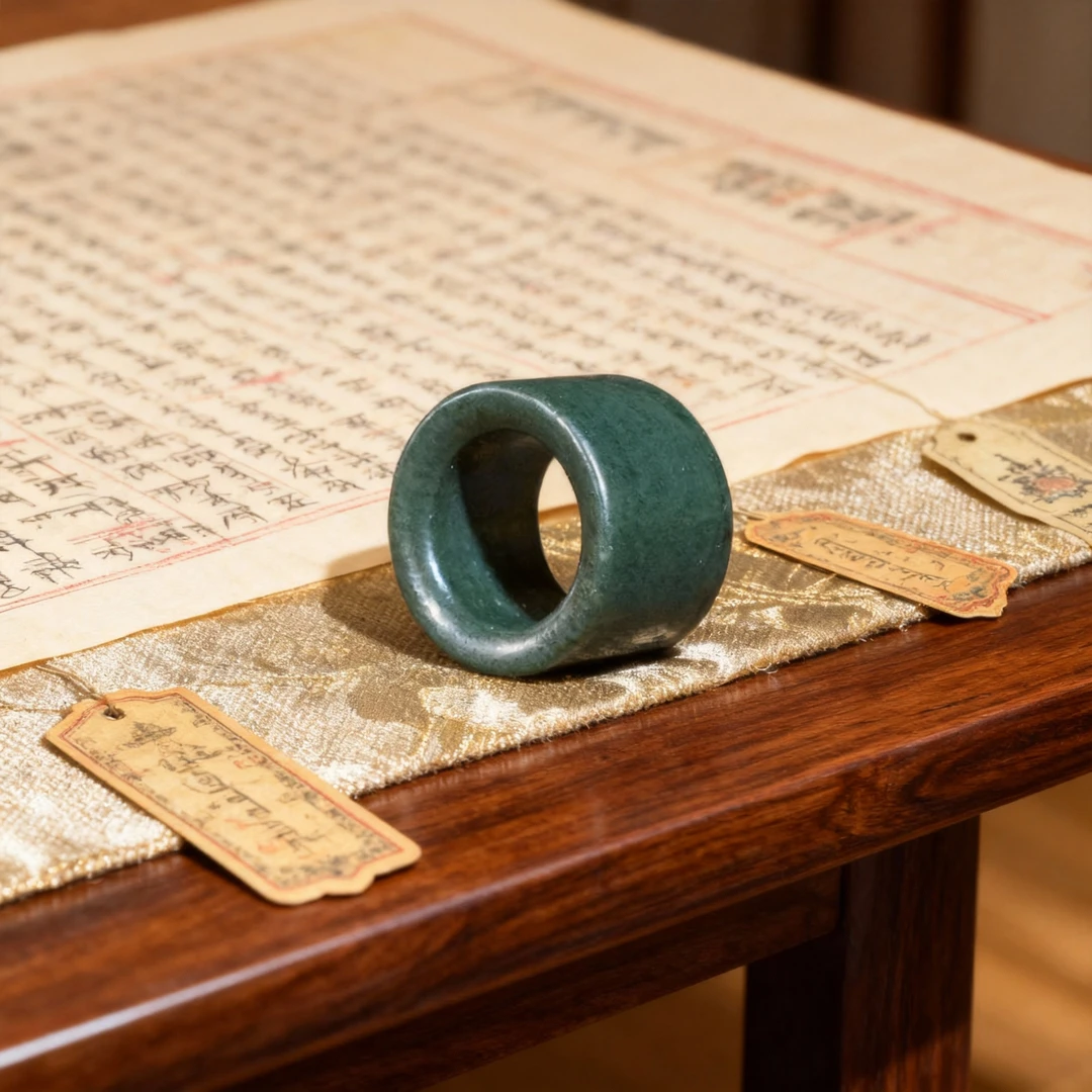 天然青玉扳指多样性发其一HTY208