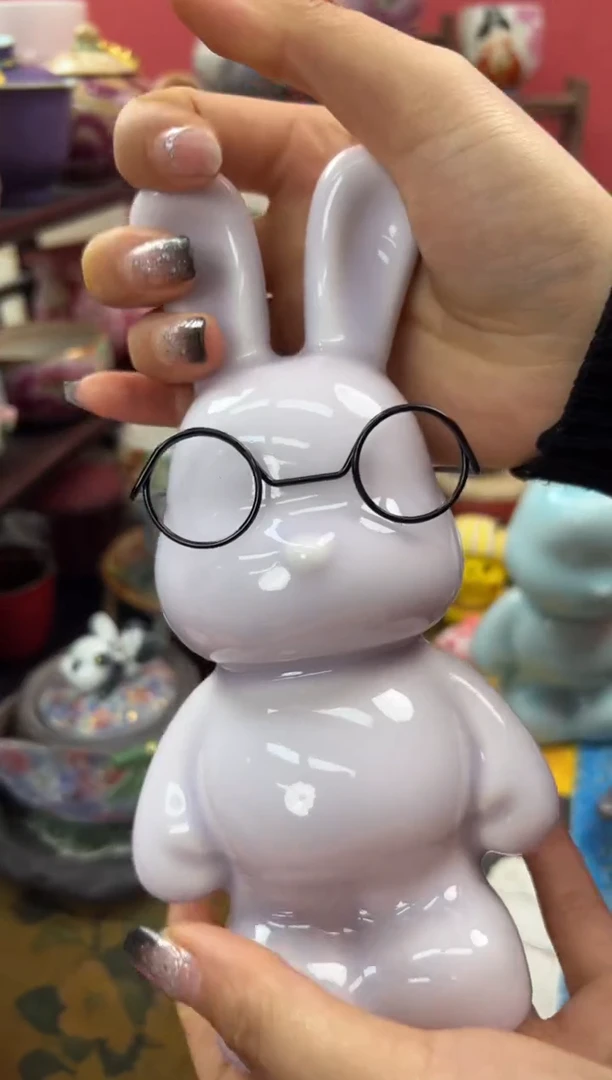 【闪购商品】器州紫萝兰青瓷萌兔茶宠