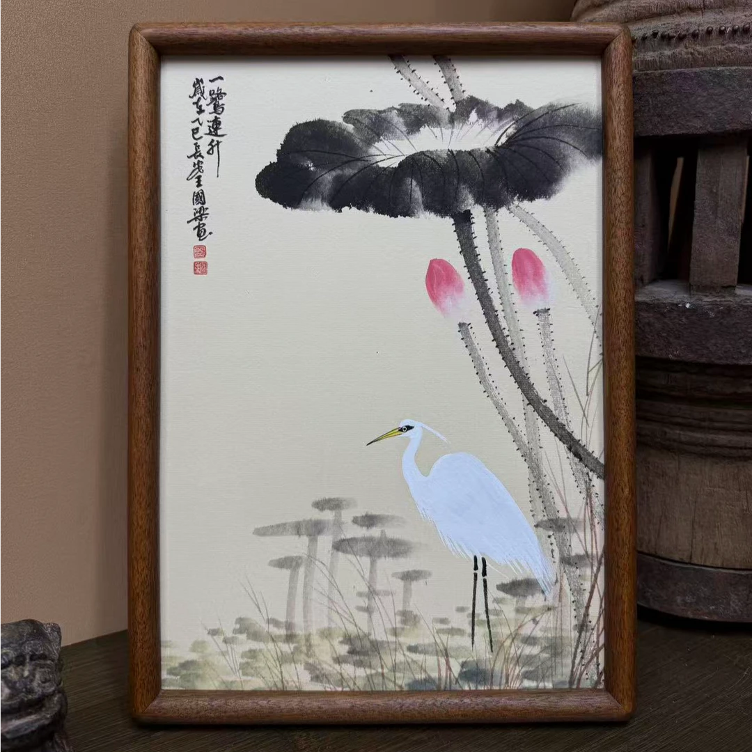 《一鹭连2升》23×32花鸟装饰画