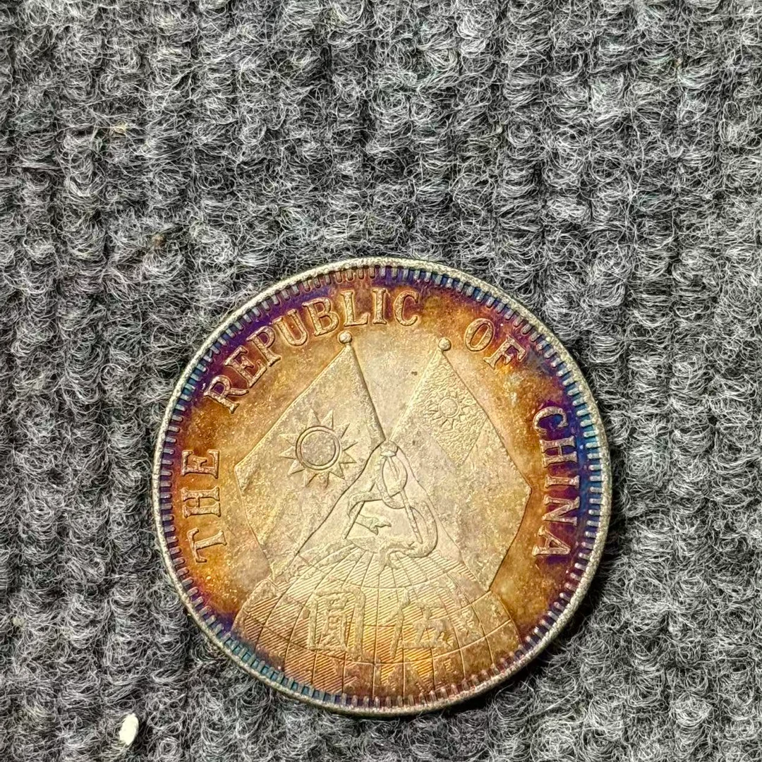 960【龙洋轩】精选手工复制仿古铜银复古纪念工艺摆件