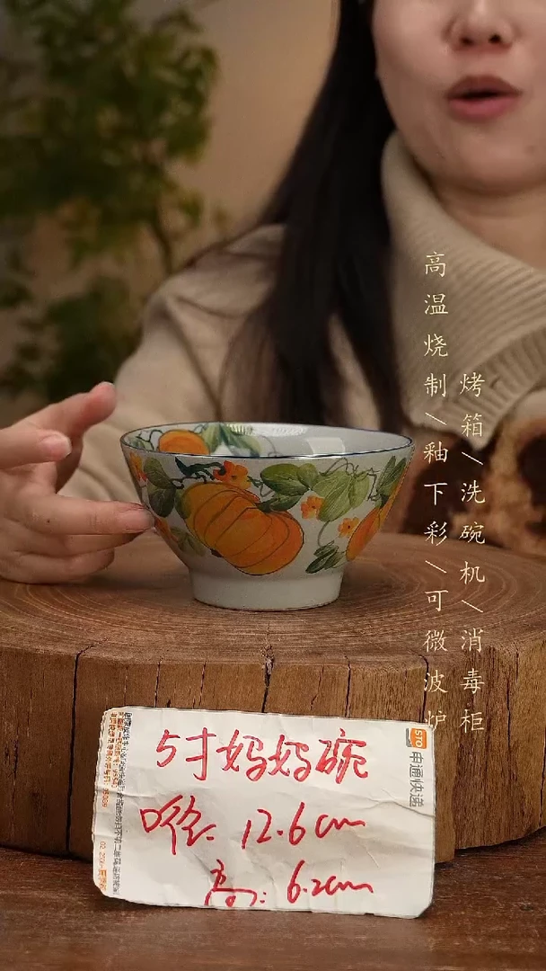 碗瓷景德镇手工手绘高温瓷釉下彩