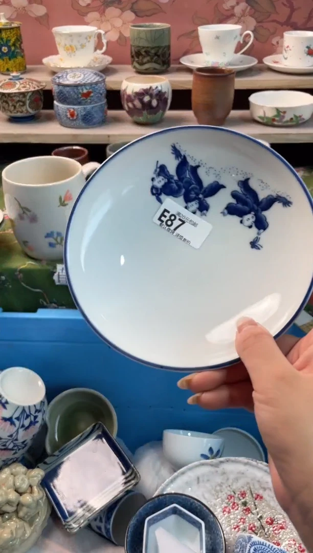 瓷片蘭*瓷器瓷器E87