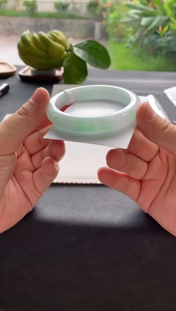 翡翠手镯未镶嵌57.5正圈Y3407买断