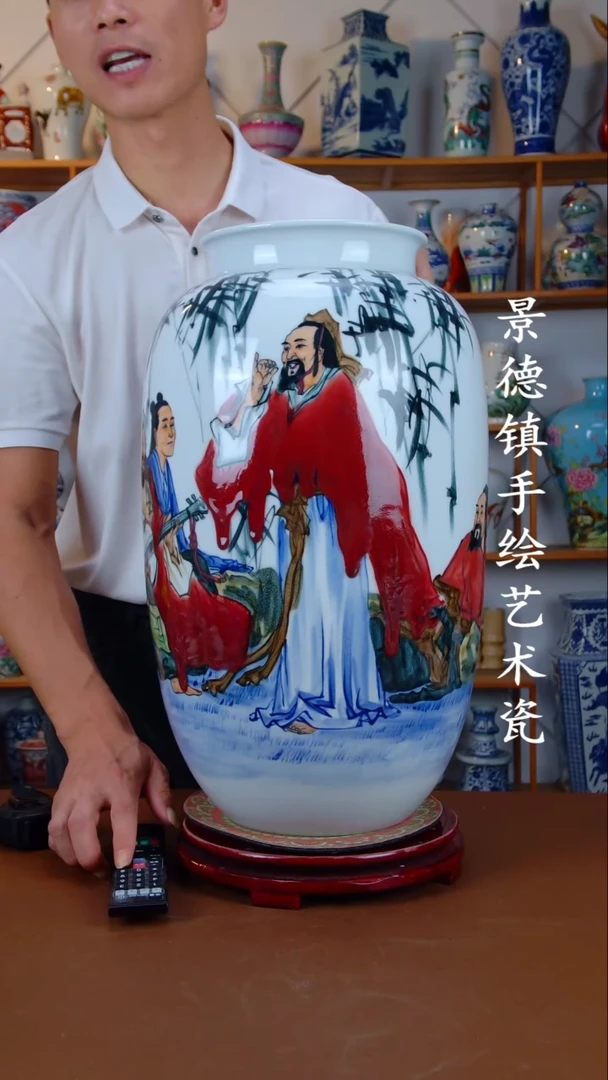 现代景德镇手工手绘陶瓷摆件25