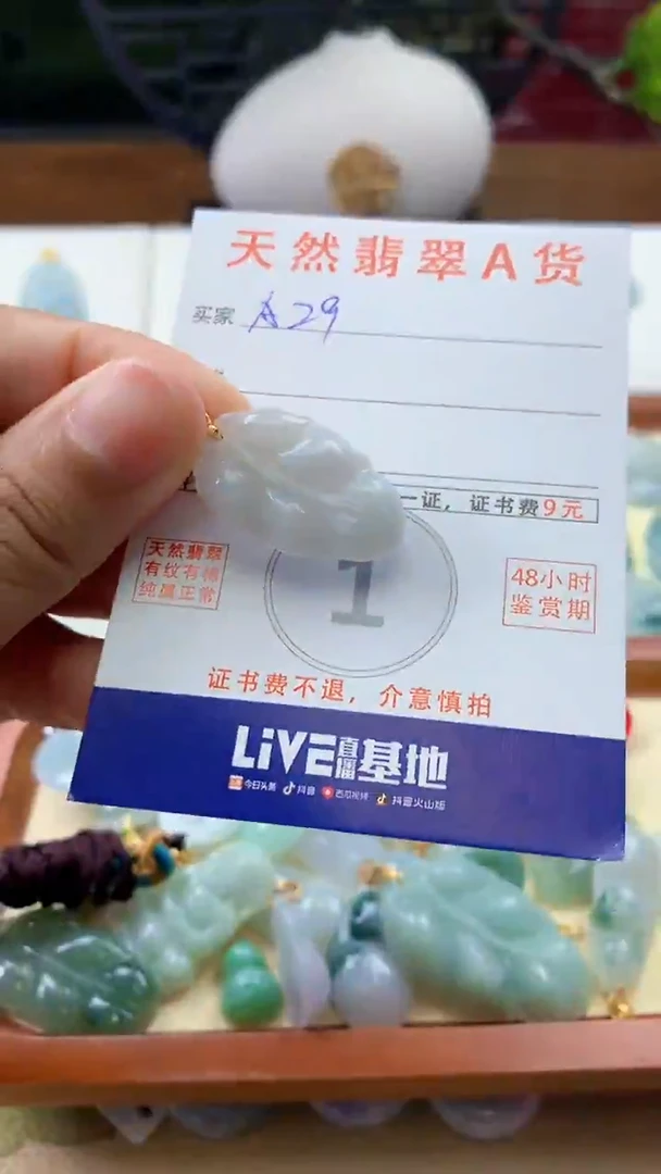 翡翠未镶嵌颈饰天然A货翡翠挂件