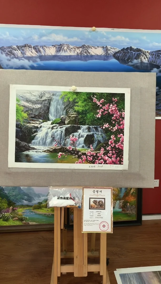 油画【35号】朝鲜原创手绘油画【功勋Ⅰ级画家丨孤品佳作】【顺丰包邮】