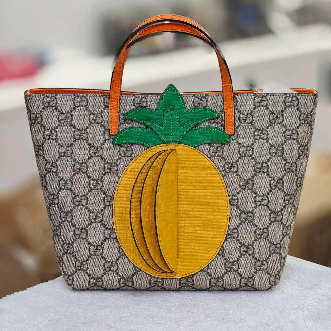 95新 GUCCI/古驰 古驰立体菠萝儿童包手提包 12714278女包