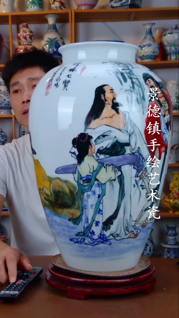 现代景德镇手工手绘陶瓷摆件65