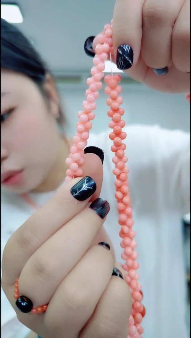 玛瑙/玉髓颈饰合金0433粉项链