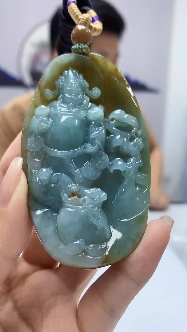 【闪购商品】定制翡翠未镶嵌4917kk-毛货挂件72