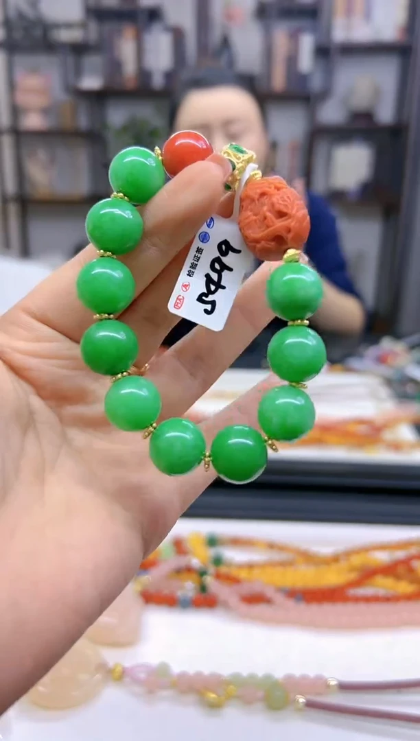 【闪购商品】翡翠手链未镶嵌DIY款S499