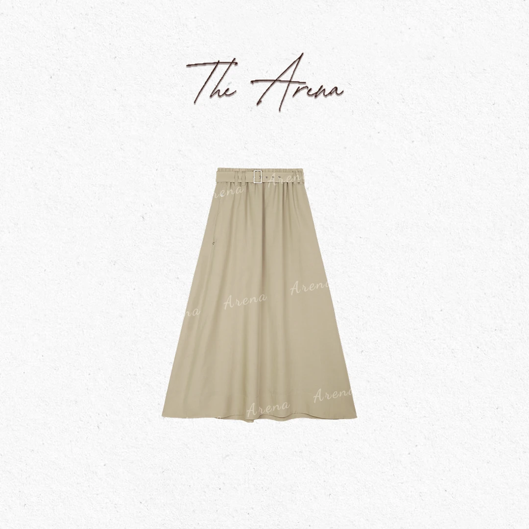 THE ARENA“意式浪漫2.0”醋酸混纺桑蚕丝飘逸迷笛长裙XY-7578