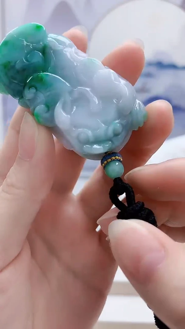 未镶嵌定制翡翠5028ry-毛货挂件96