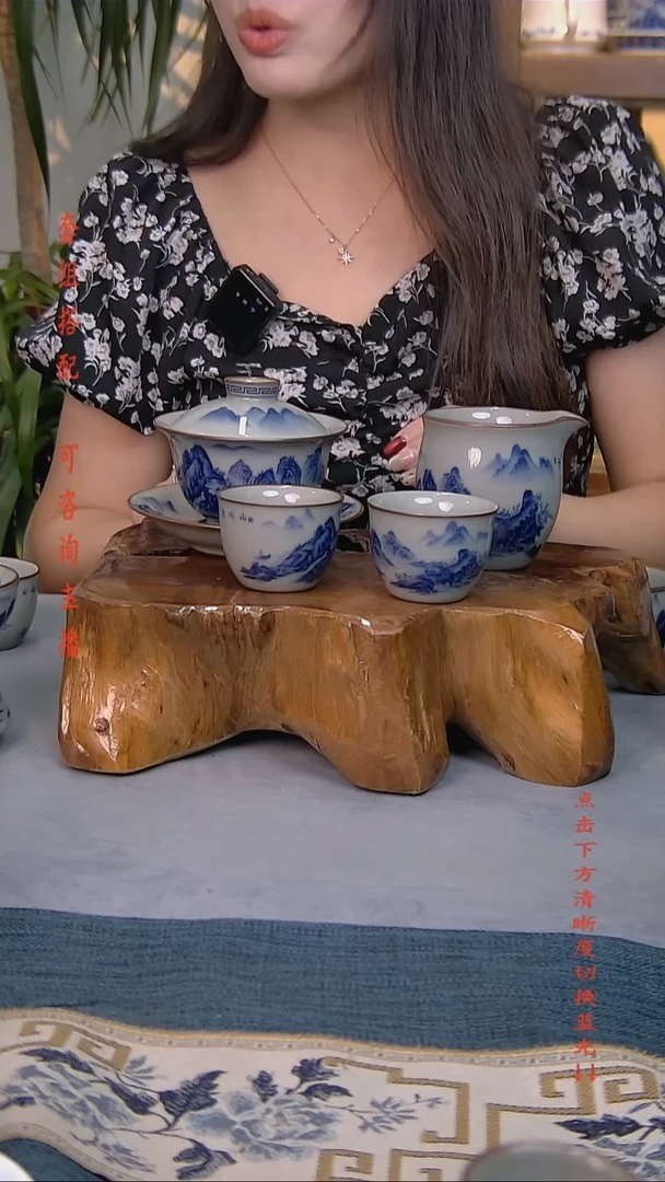 简装家用款4件套 老陶泥开片纹陶瓷茶具