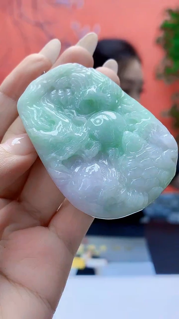 未镶嵌定制翡翠5160ty-毛货挂件173