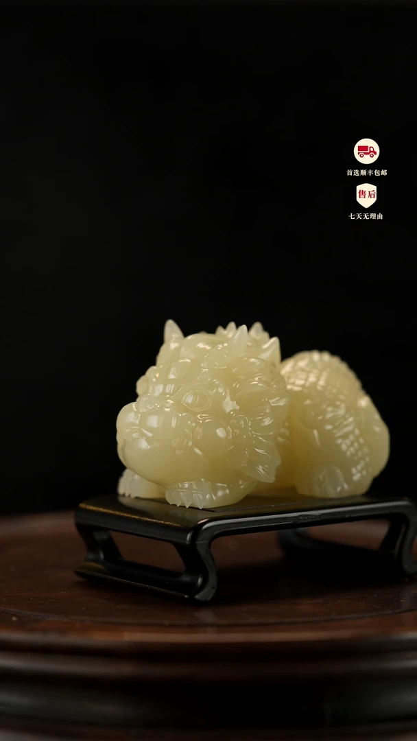 云南石麒麟纳福摆件