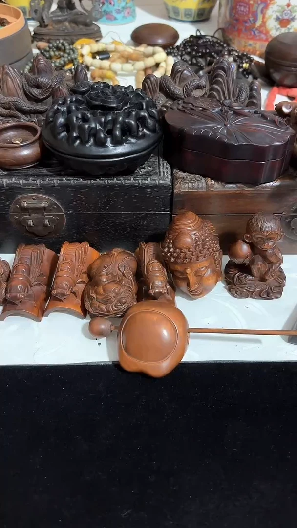 【闪购商品】木木雕手摆件 高端大气上档次 木木木木