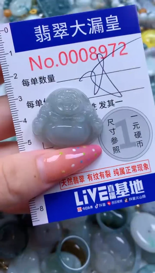翡翠未镶嵌吊坠(不含链)8972