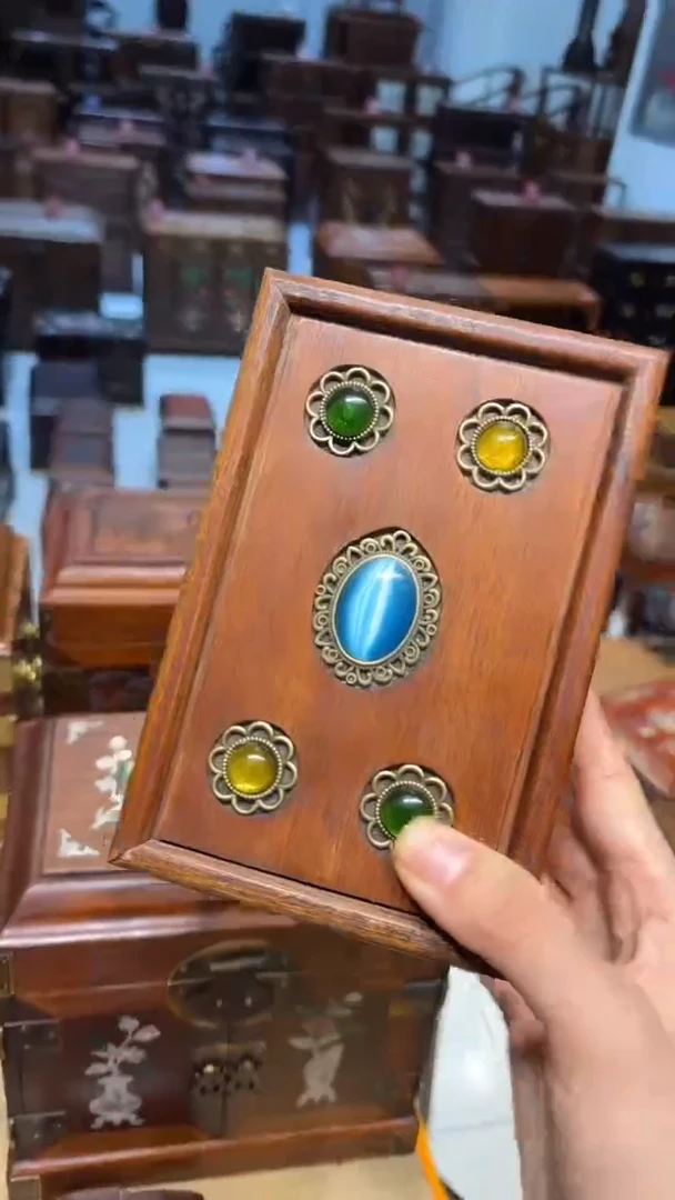 【闪购商品】木镶嵌长形 抽拉盒