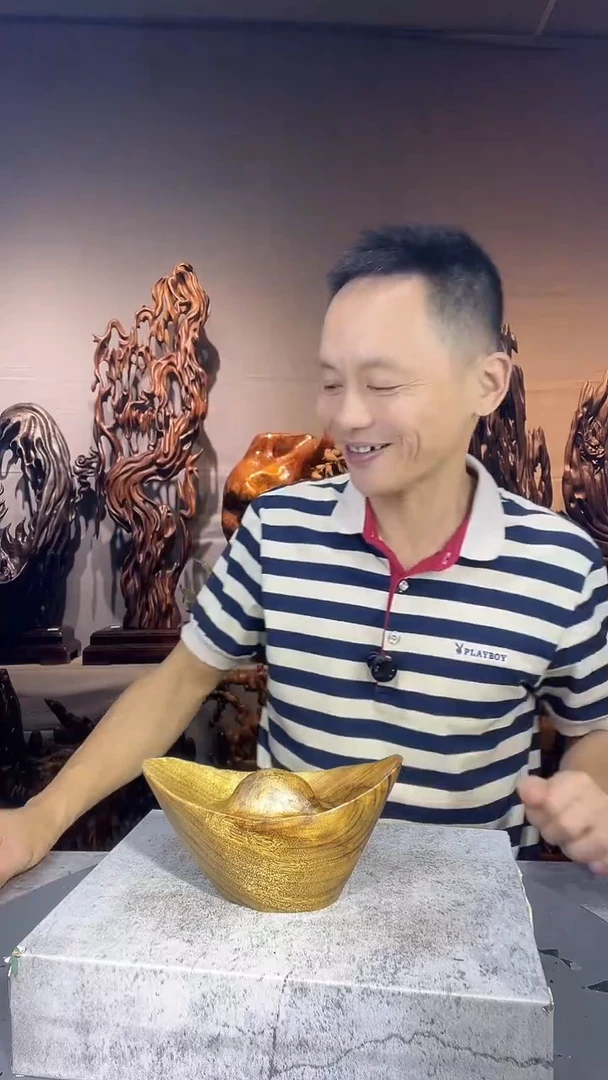 金丝楠男*学小叶桢楠随行摆件