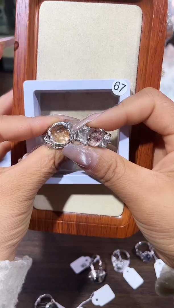 【闪购商品】水晶戒指银S925镶嵌定制