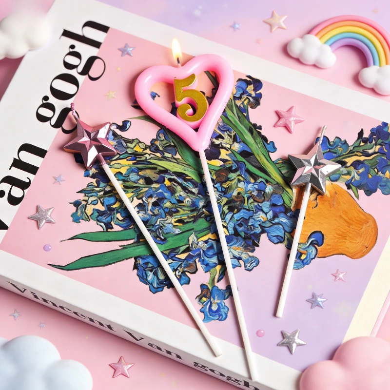 魔法棒蜡烛生日儿童女生节日礼物上镜出片生日派对送礼