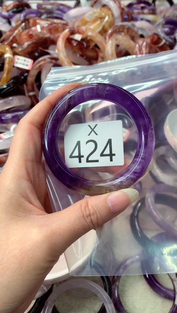 未镶嵌手镯水晶X424-52