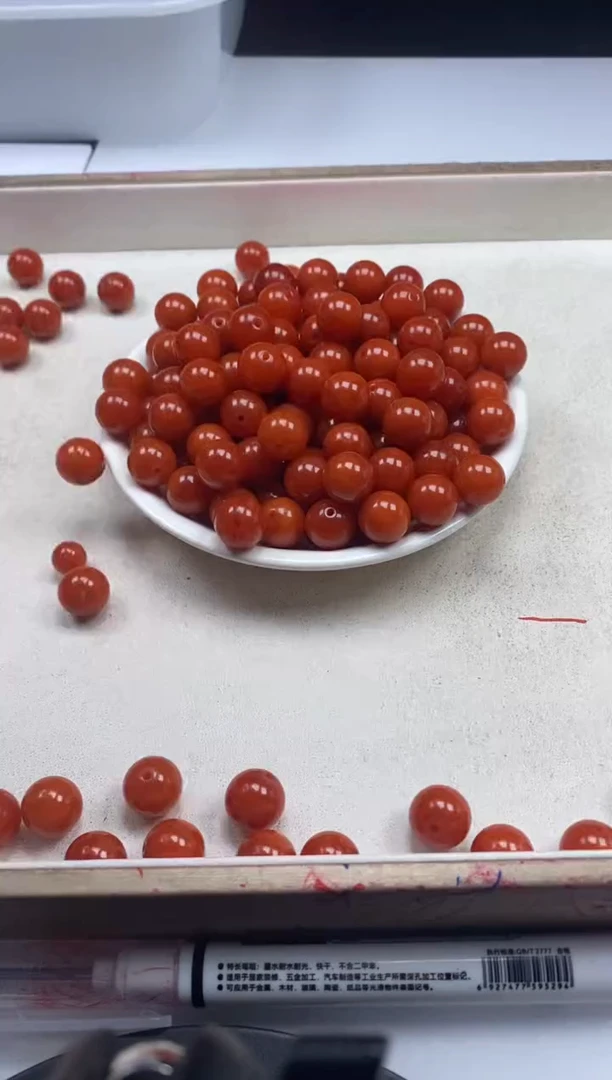 【闪购商品】玛瑙/玉髓颈饰未镶嵌w2258满肉南红12mm*10颗