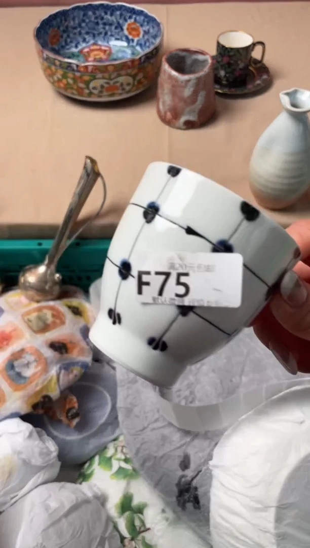 瓷片饼***饼瓷器瓷器F75