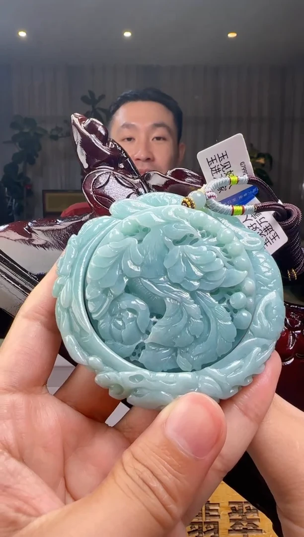 颈饰未镶嵌翡翠一套+配底座XM@@960Q3J20286