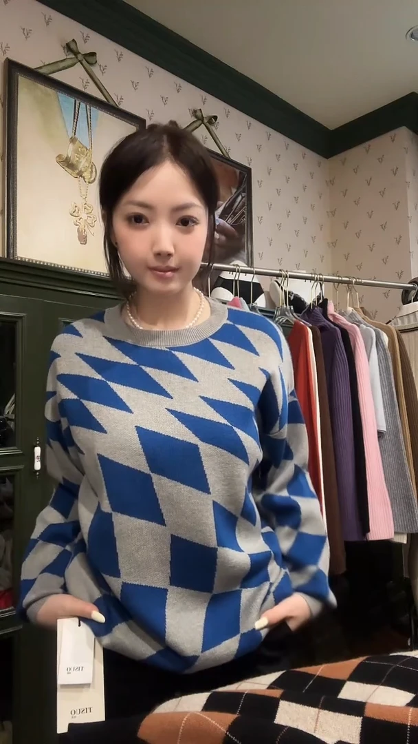 电脑机织羊毛款套头