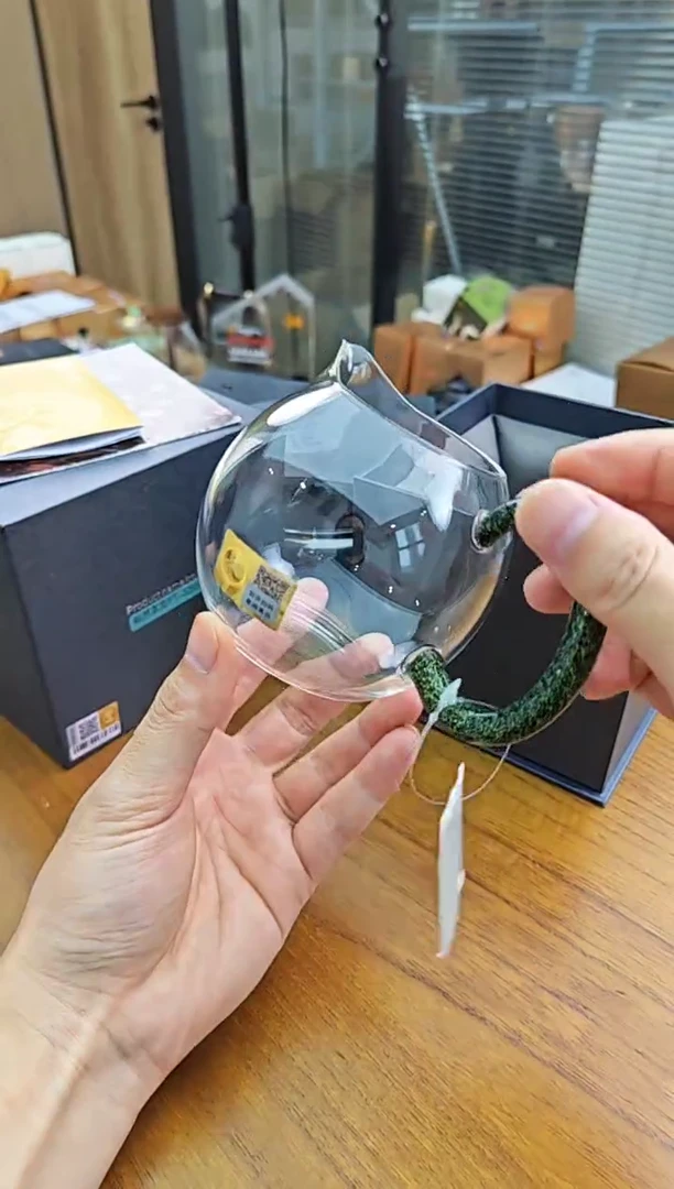 高硼硅玻璃手柄款禾器畅然茶海黑金金标