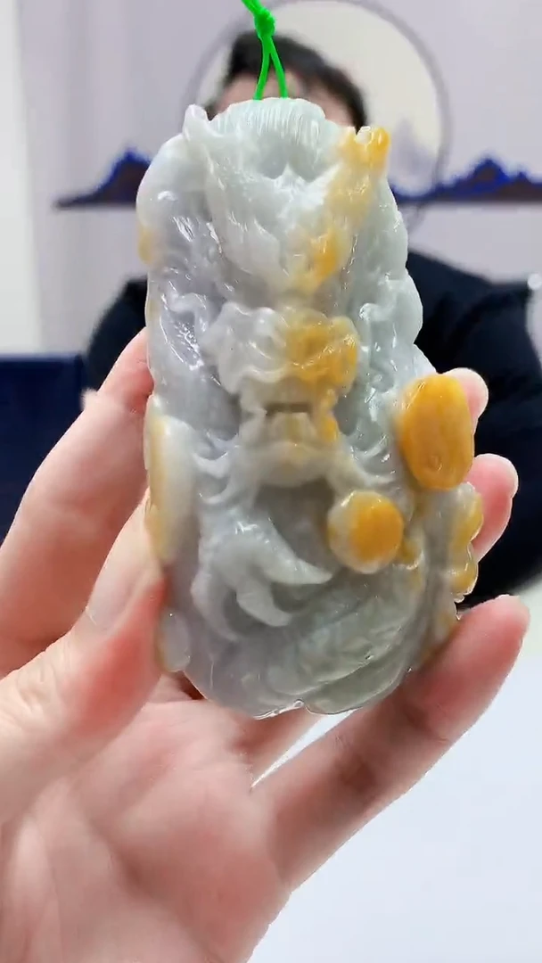 定制翡翠未镶嵌5060zm-毛货挂件33