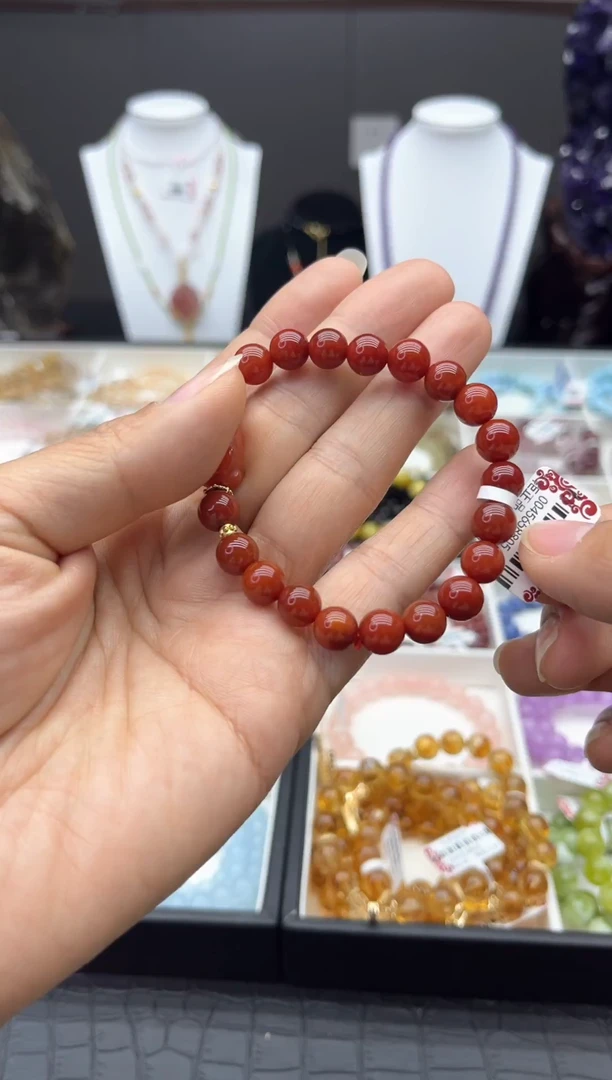 【闪购商品】水晶手链未镶嵌南红玛瑙手串