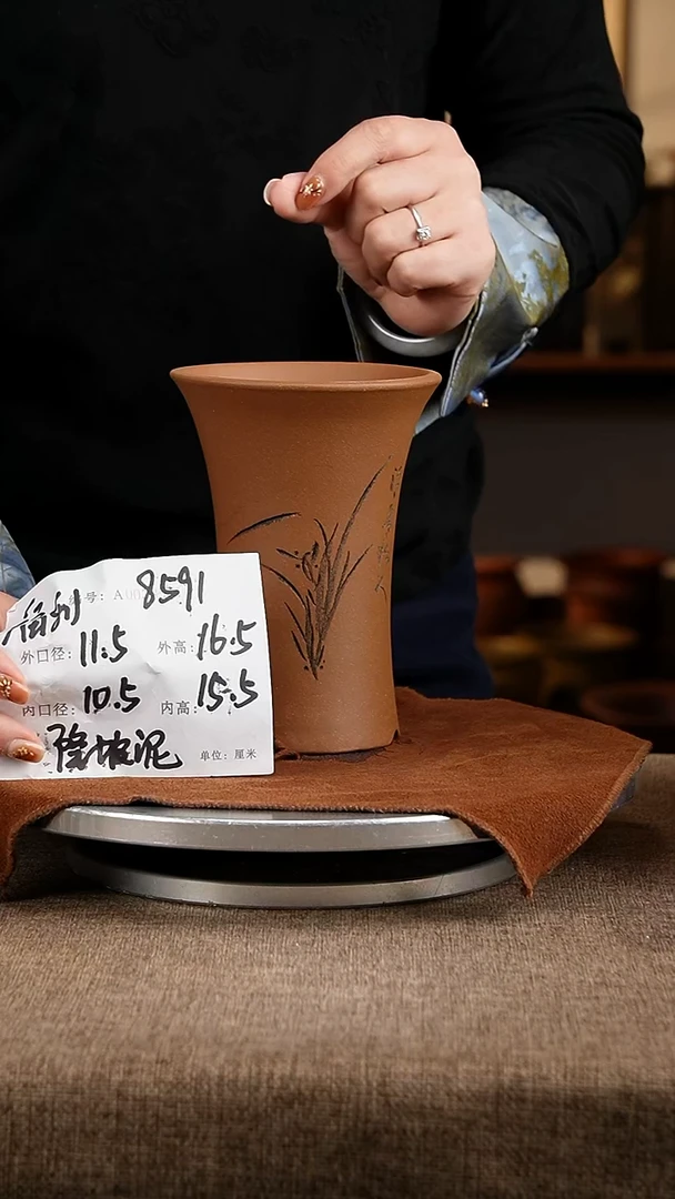 紫砂花盆花卉工艺8591