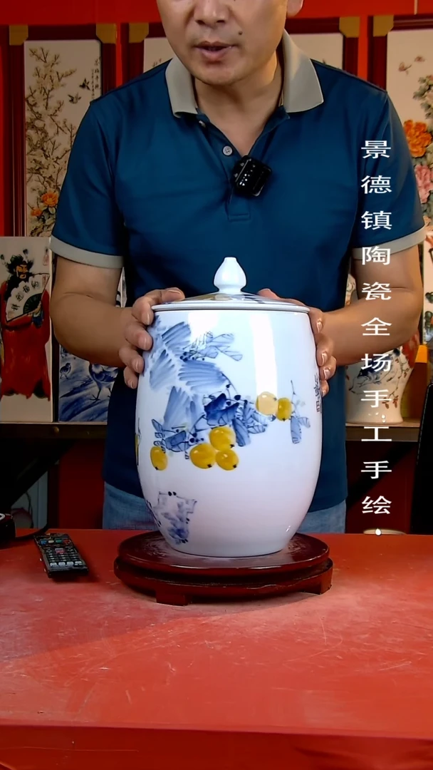 摆件景德镇陶瓷 手工手绘12