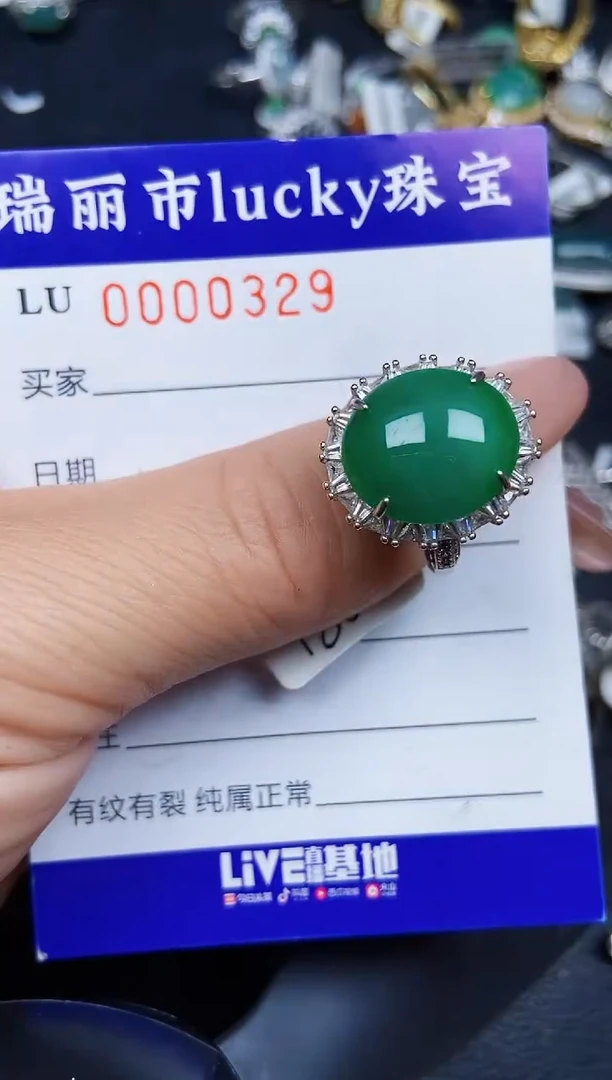 翡翠银S925镶嵌颈饰0329