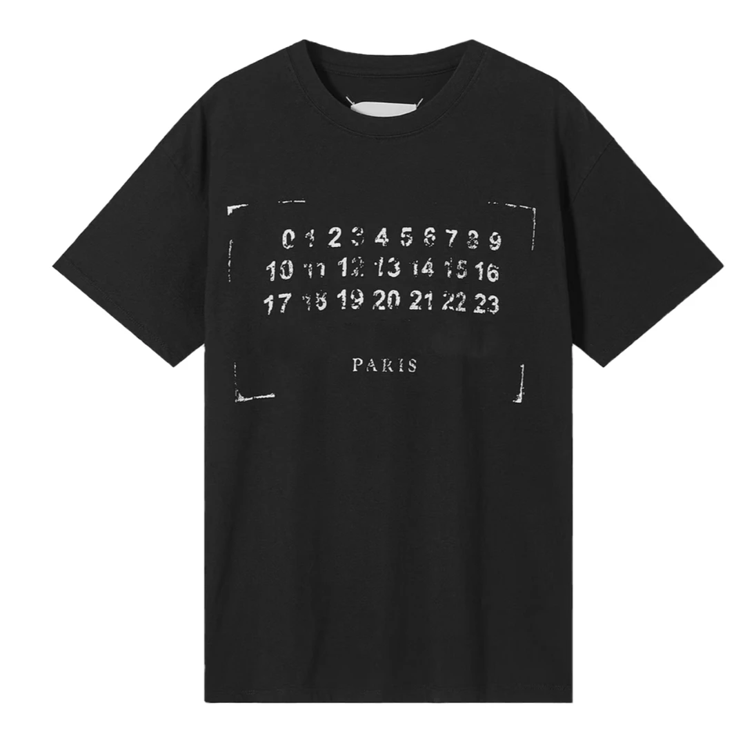 HUAYS  MM6印章字母T恤 YS25021