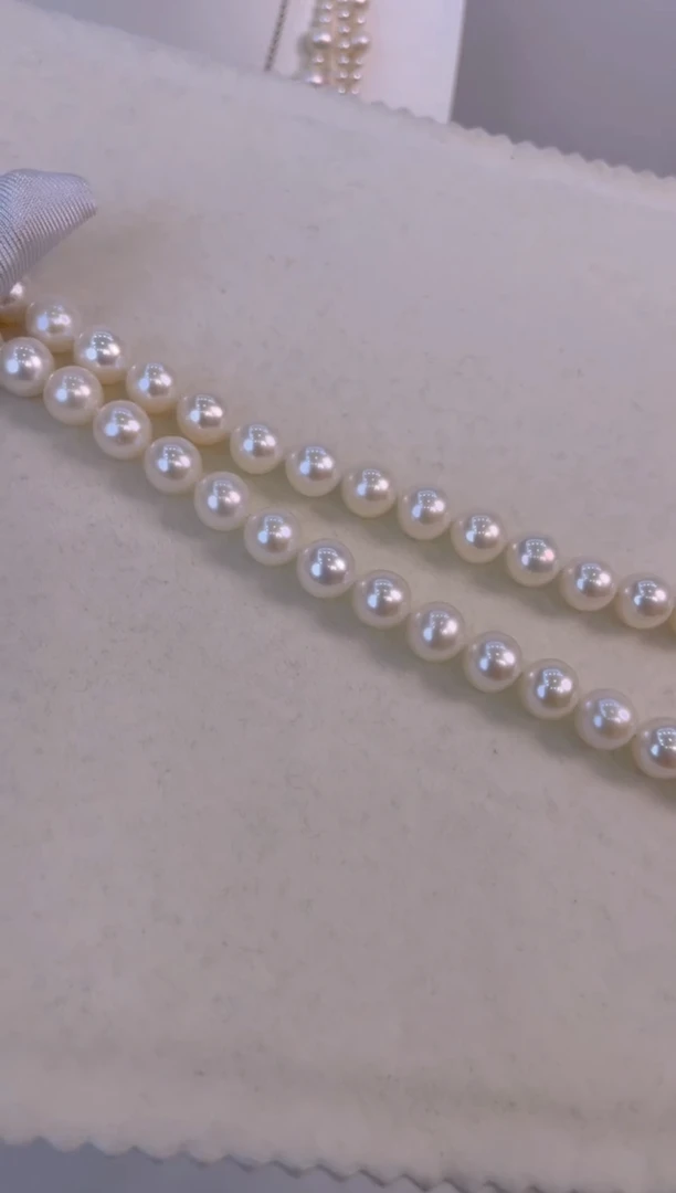 【闪购商品】淡水珍珠颈饰银S925镶嵌淡水无核9-10mm