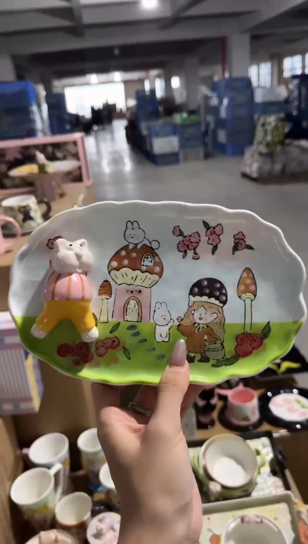 陶瓷【唯品瓷】手工手绘陶瓷直播间