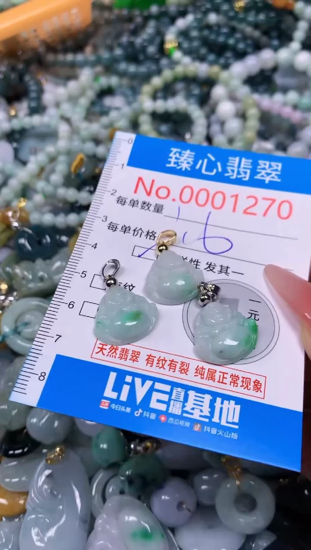 【闪购商品】翡翠颈饰未镶嵌含绳0001270