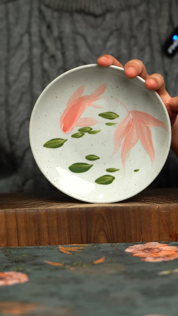 杯釉下彩手工手绘同款陶器