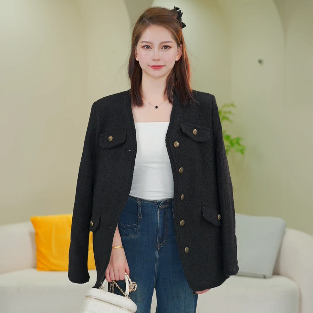 【专柜特供】25秋冬新款羽绒轻奢百搭修身显瘦小香风外套