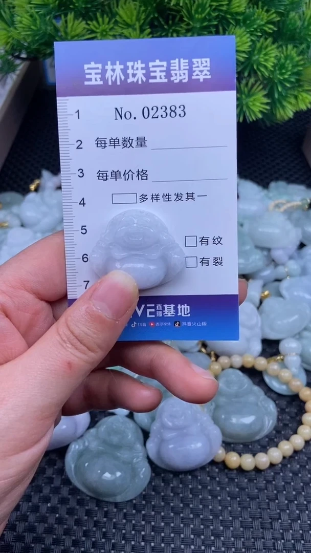 颈饰未镶嵌翡翠天然缅甸翡翠2383