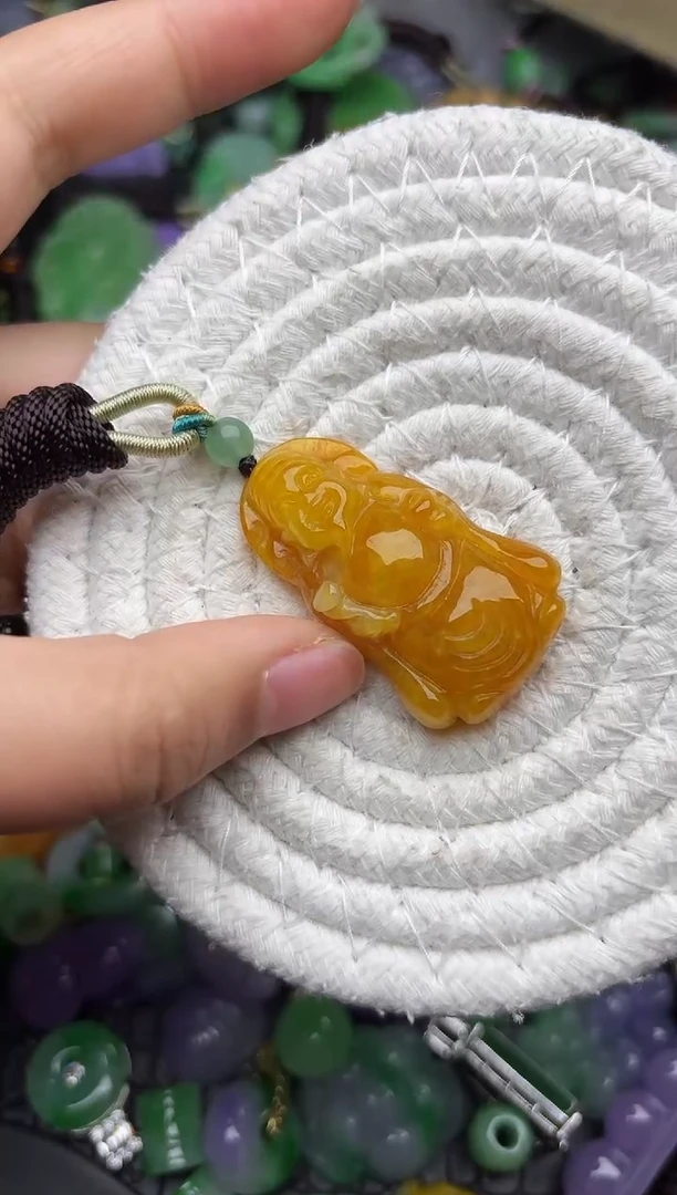 颈饰未镶嵌翡翠缅甸翡翠吊缅