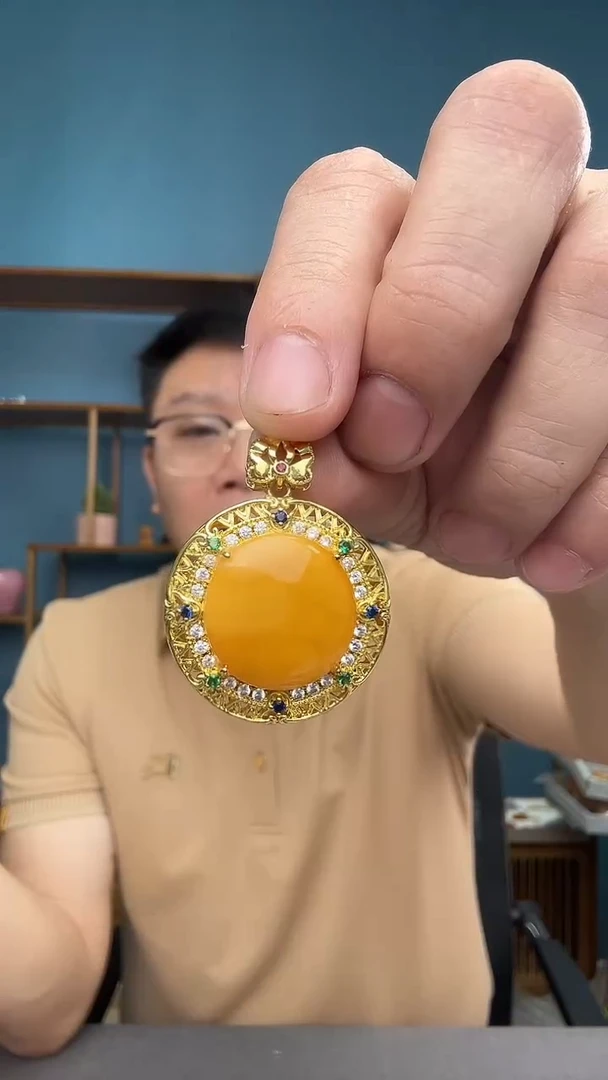 裸石琥珀未镶嵌蜜蜡